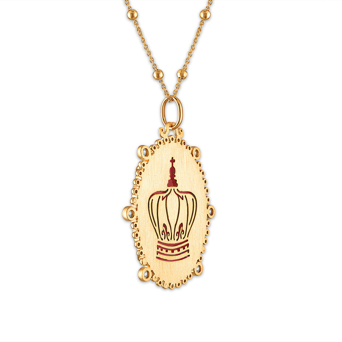 Reina Our Lady of Guadalupe Medallion - Limited Edition Red Necklaces