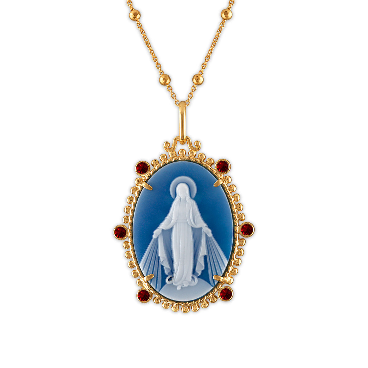 Emperatriz Miraculous Mary Medallion - Ruby Edition