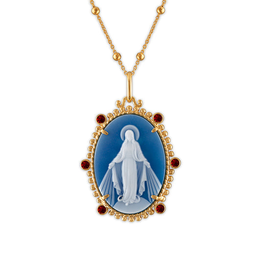 Emperatriz Miraculous Mary Medallion - Ruby Edition