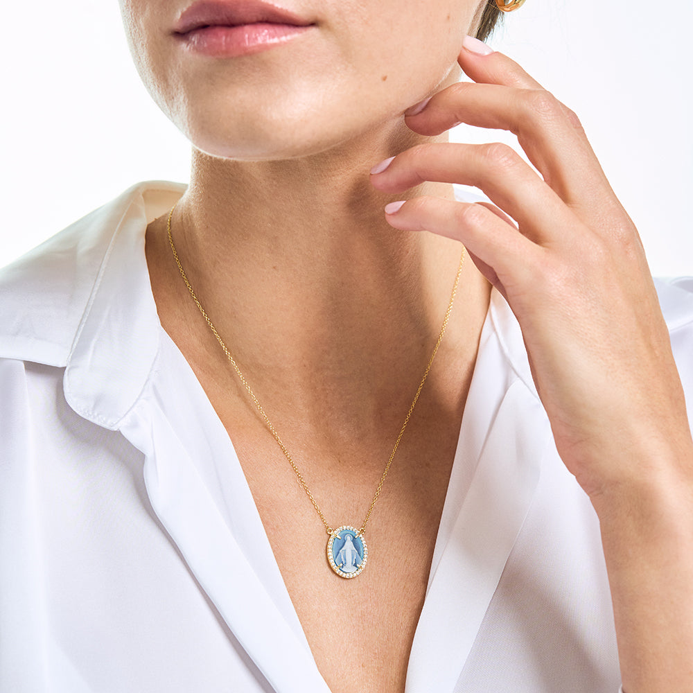 Halo Miraculous Mary Medallion