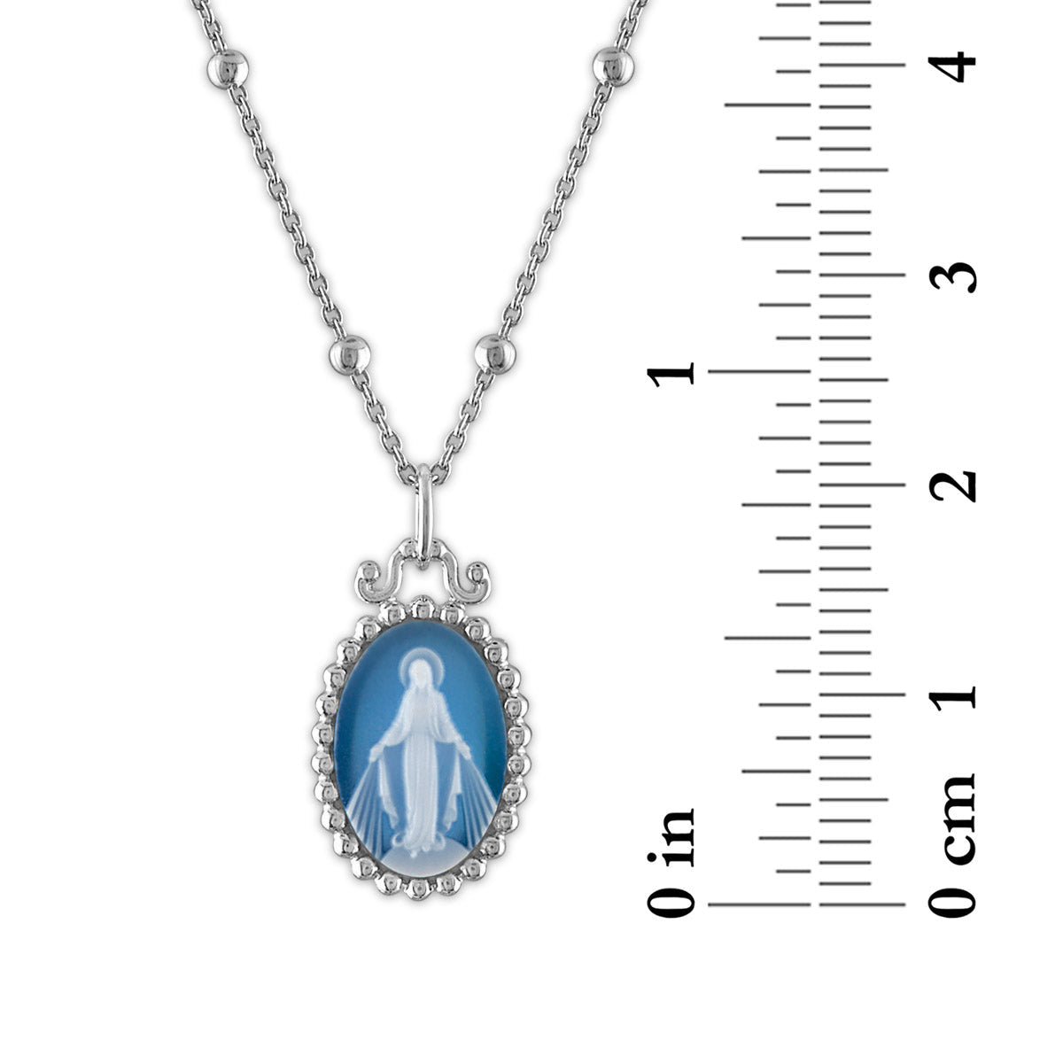 Princesa Miraculous Mary Medallion - Limited Edition Silver Necklaces