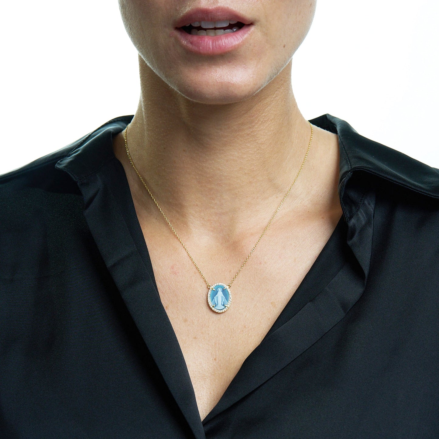 Halo Miraculous Mary Medallion