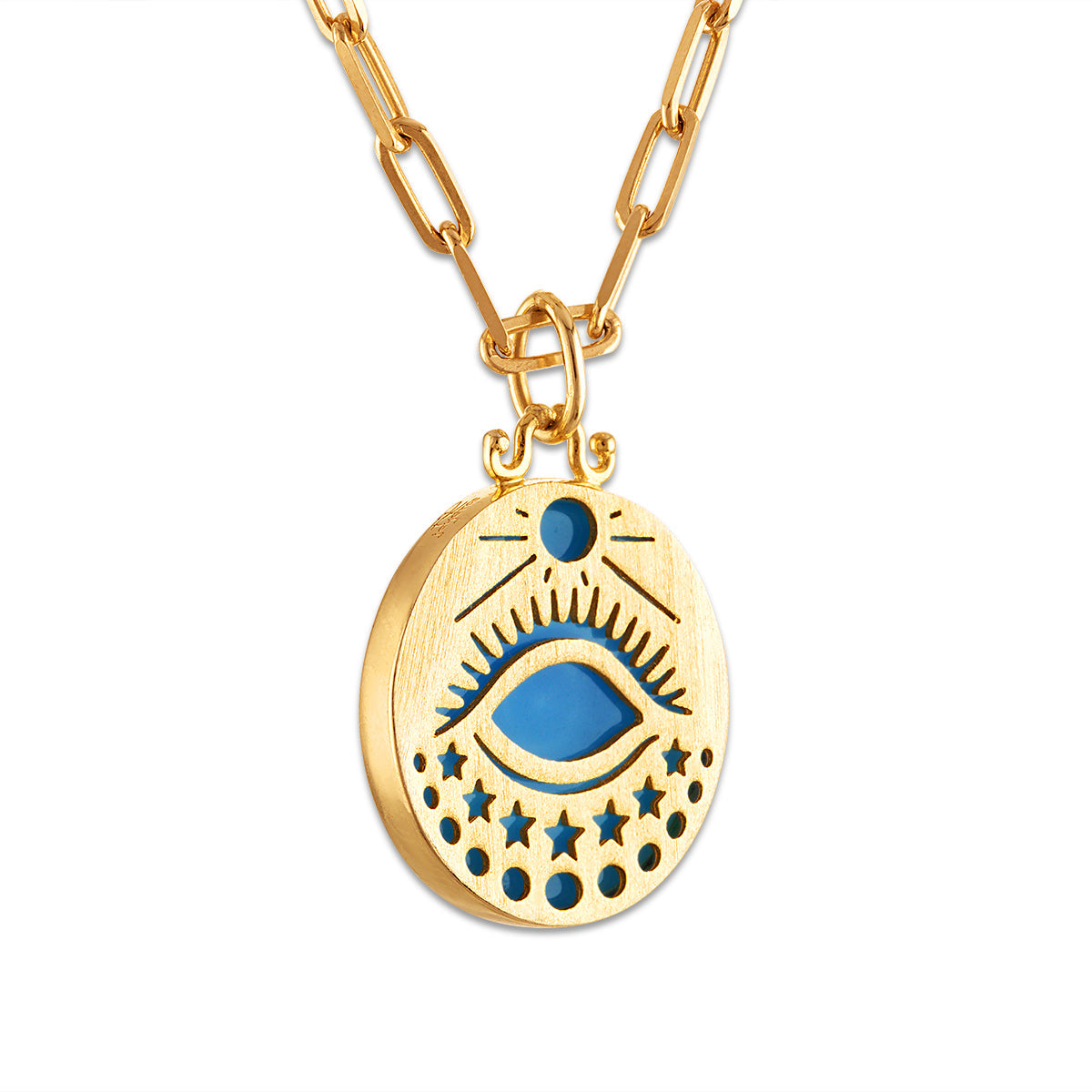 Protective Evil Eye Medallion Necklaces