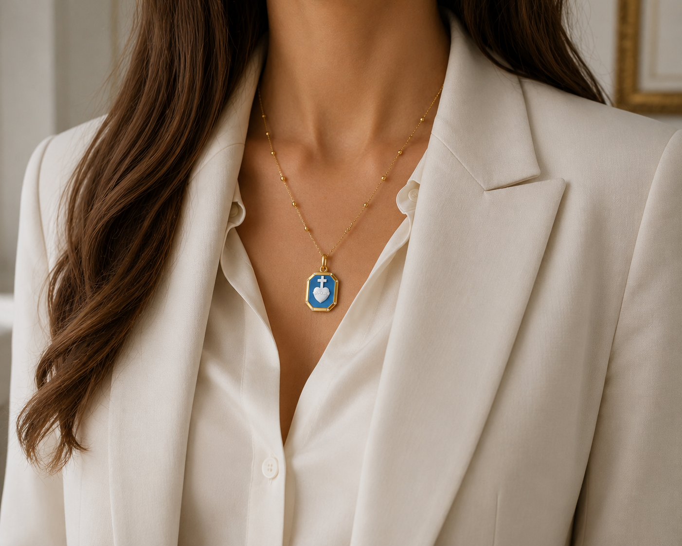 Sacred Heart "Sagrado Corazon"  Medallion  - Statement Edition