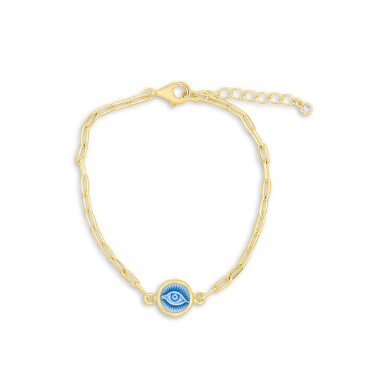 Malocchio Paper Clip Bracelet (Baby/ Infant)