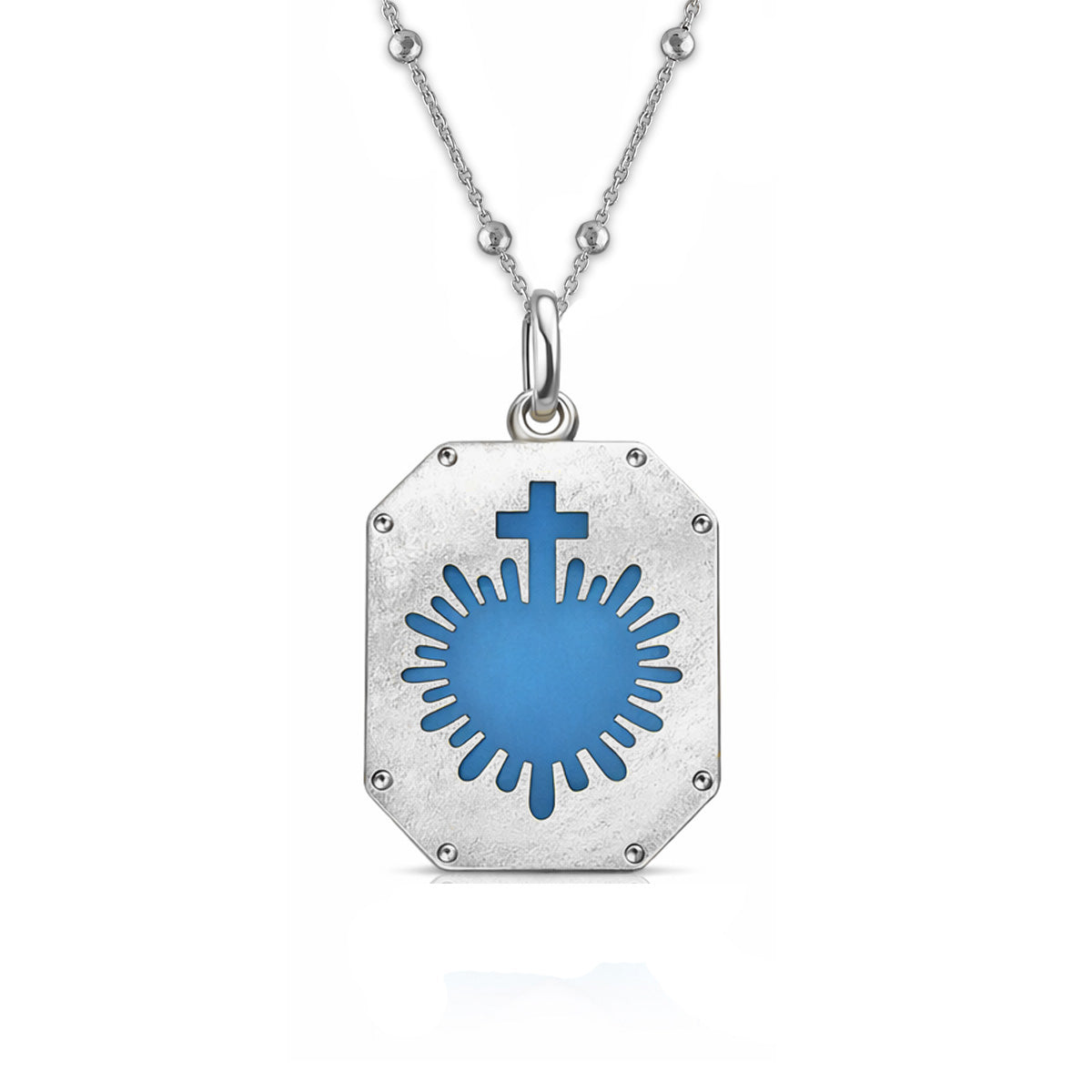 Sacred Heart "Sagrado Corazon"  Medallion - Silver Edition