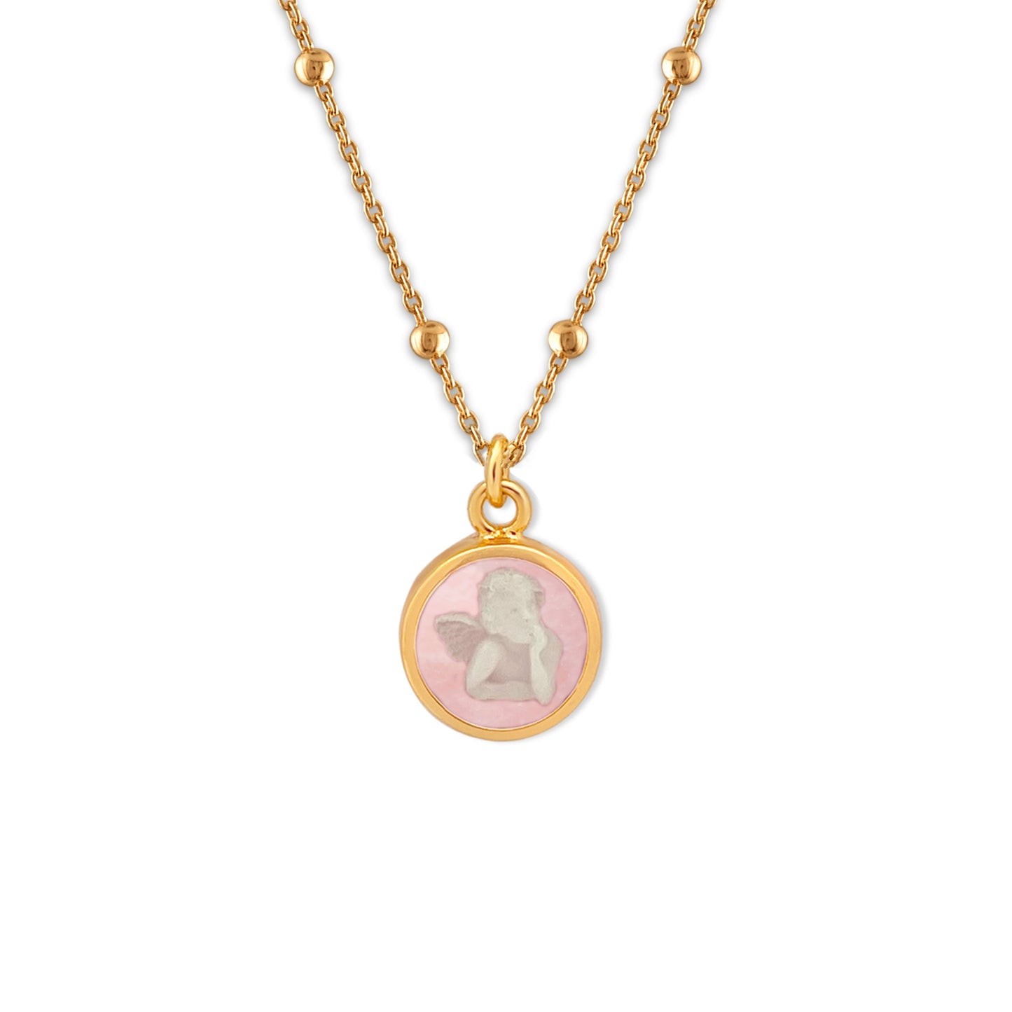 Rose Guardian Angel Necklace