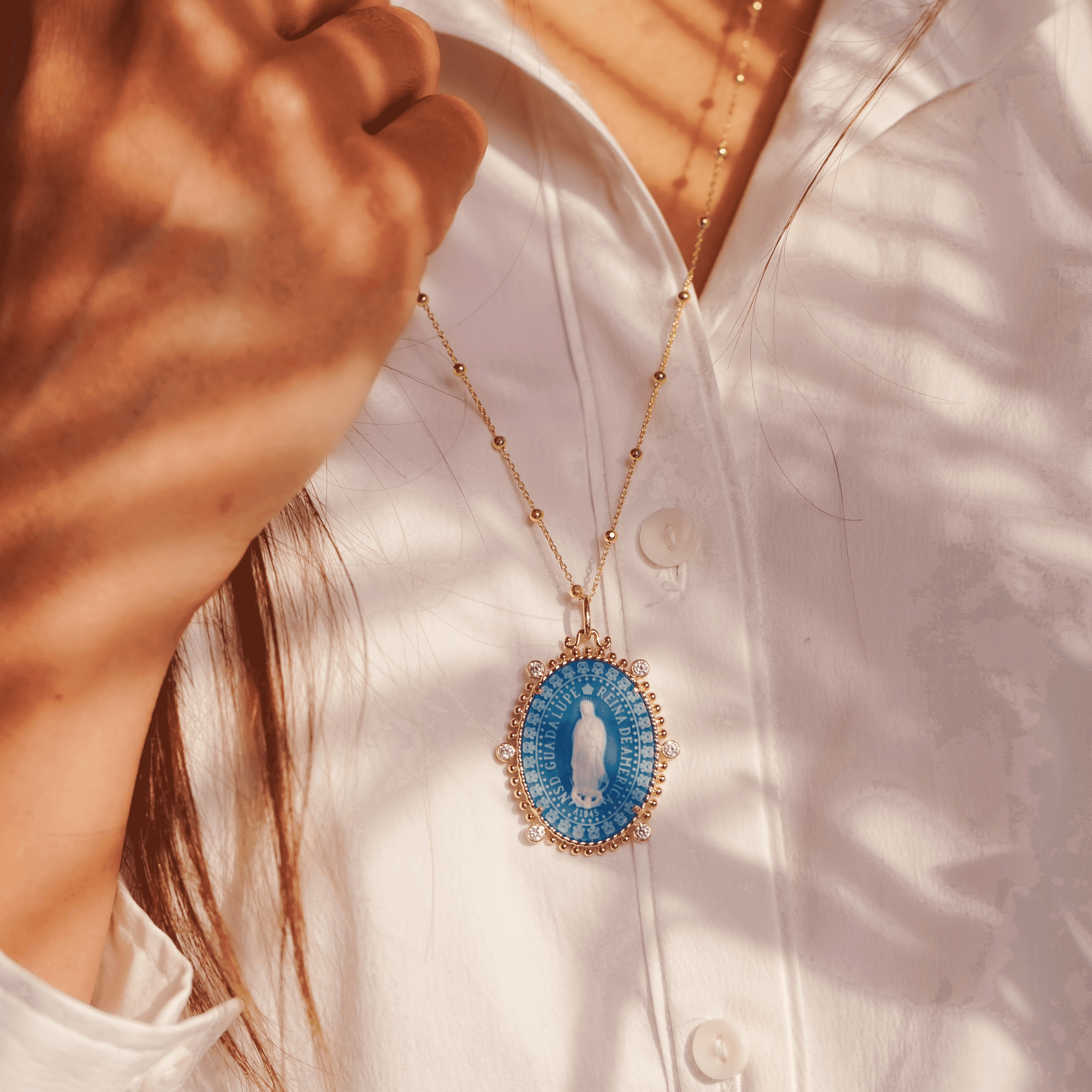 Reina Our Lady of Guadalupe Medallion - Limited Edition (Silver) Necklaces