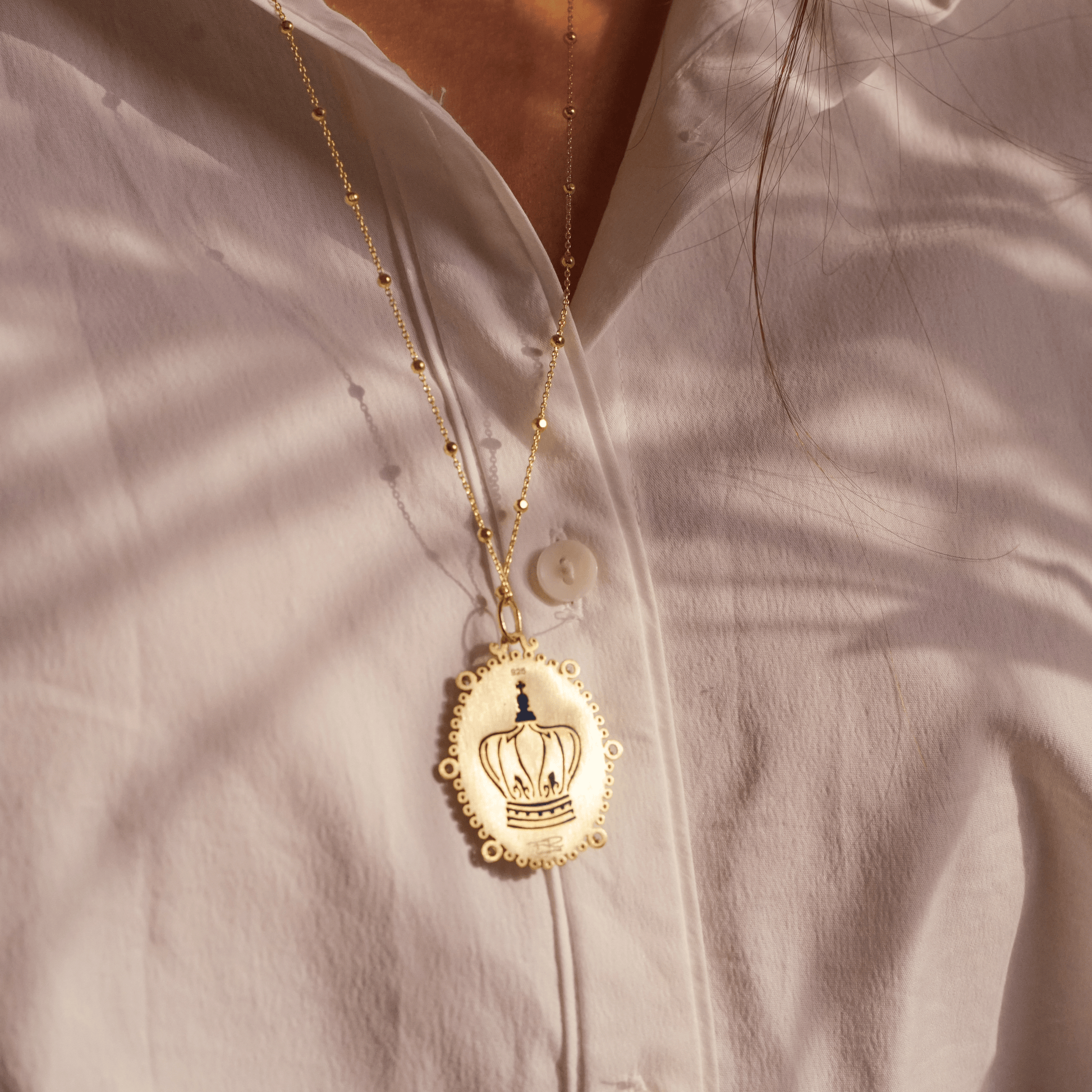 18k Excelsus Our Lady of Guadalupe Medallion Necklaces