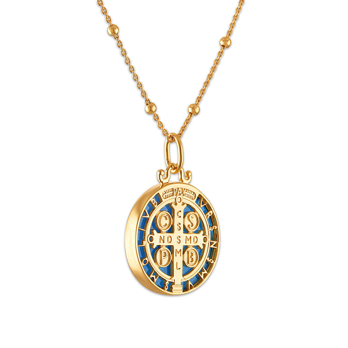 14k Gold Imperial Saint Benedict Medallion