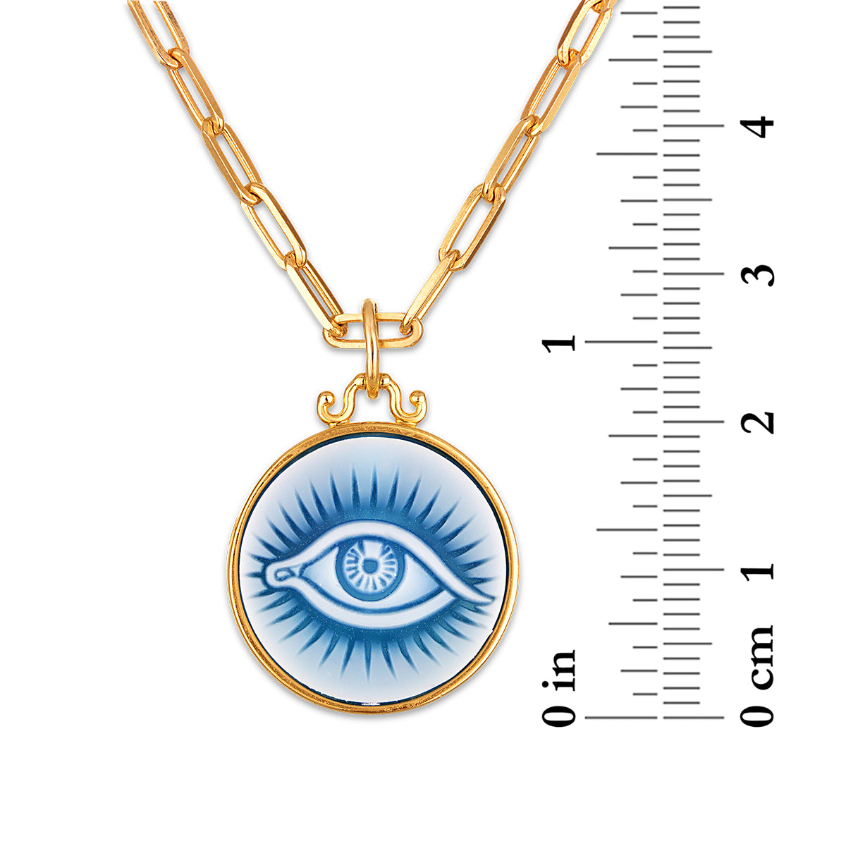 Protective Evil Eye Medallion Necklaces