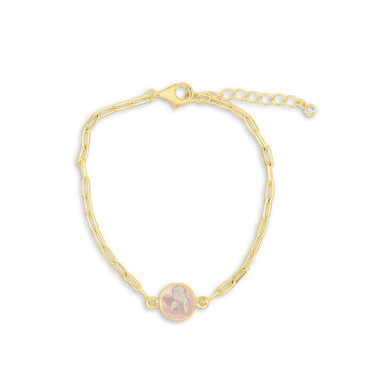 Guardian Angel Paper Clip Bracelet (Girl)