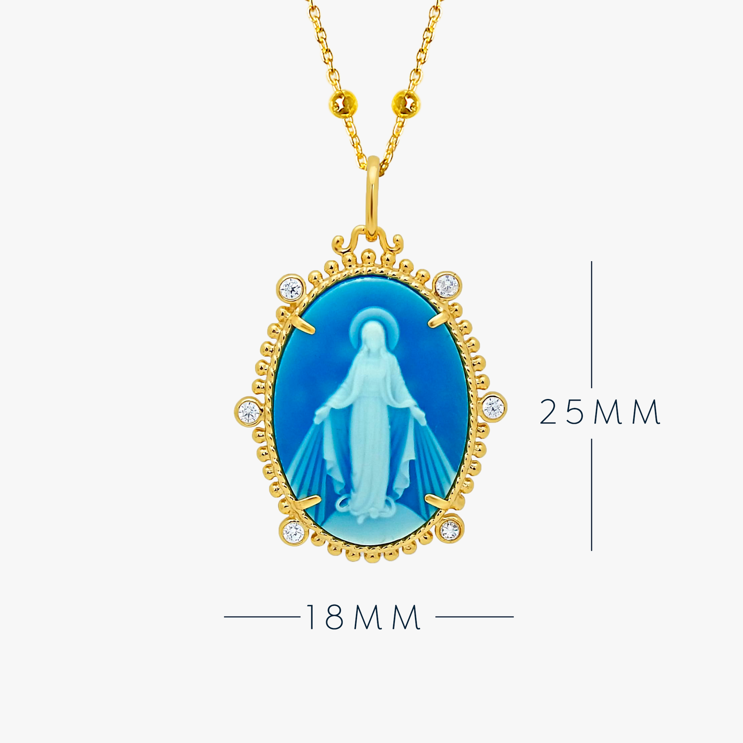 EMPERATRIZ MIRACULOUS MARY + MANTLE BOX + ENGRAVING