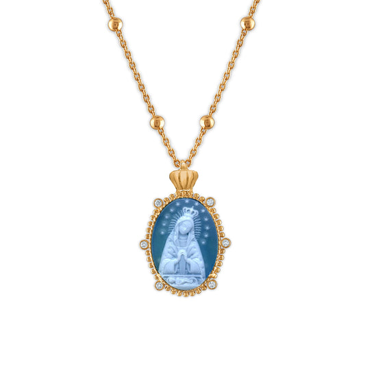 Crowned 18k Gold Princesa Virgen de Altagracia