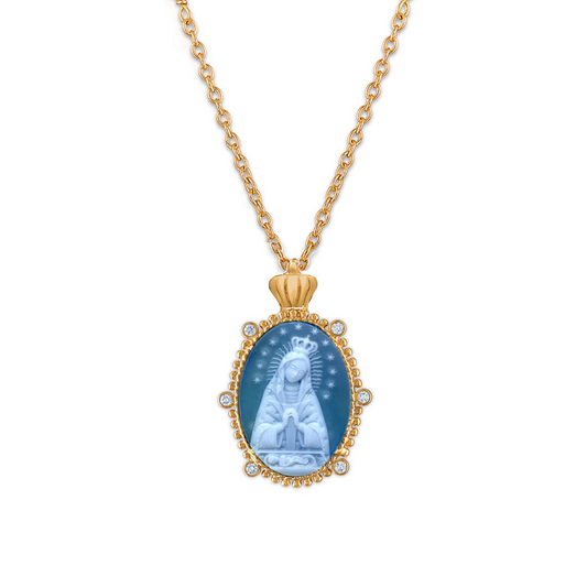 Crowned 18k Gold Princesa Virgen de Altagracia
