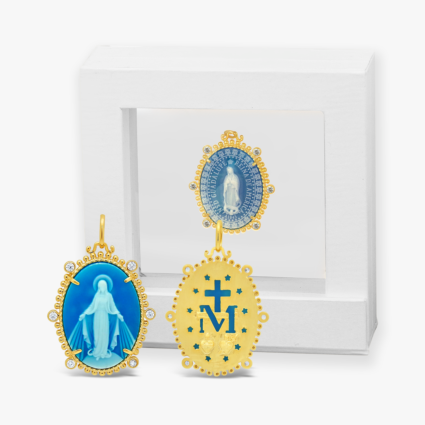 EMPERATRIZ MIRACULOUS MARY + MANTLE BOX + ENGRAVING