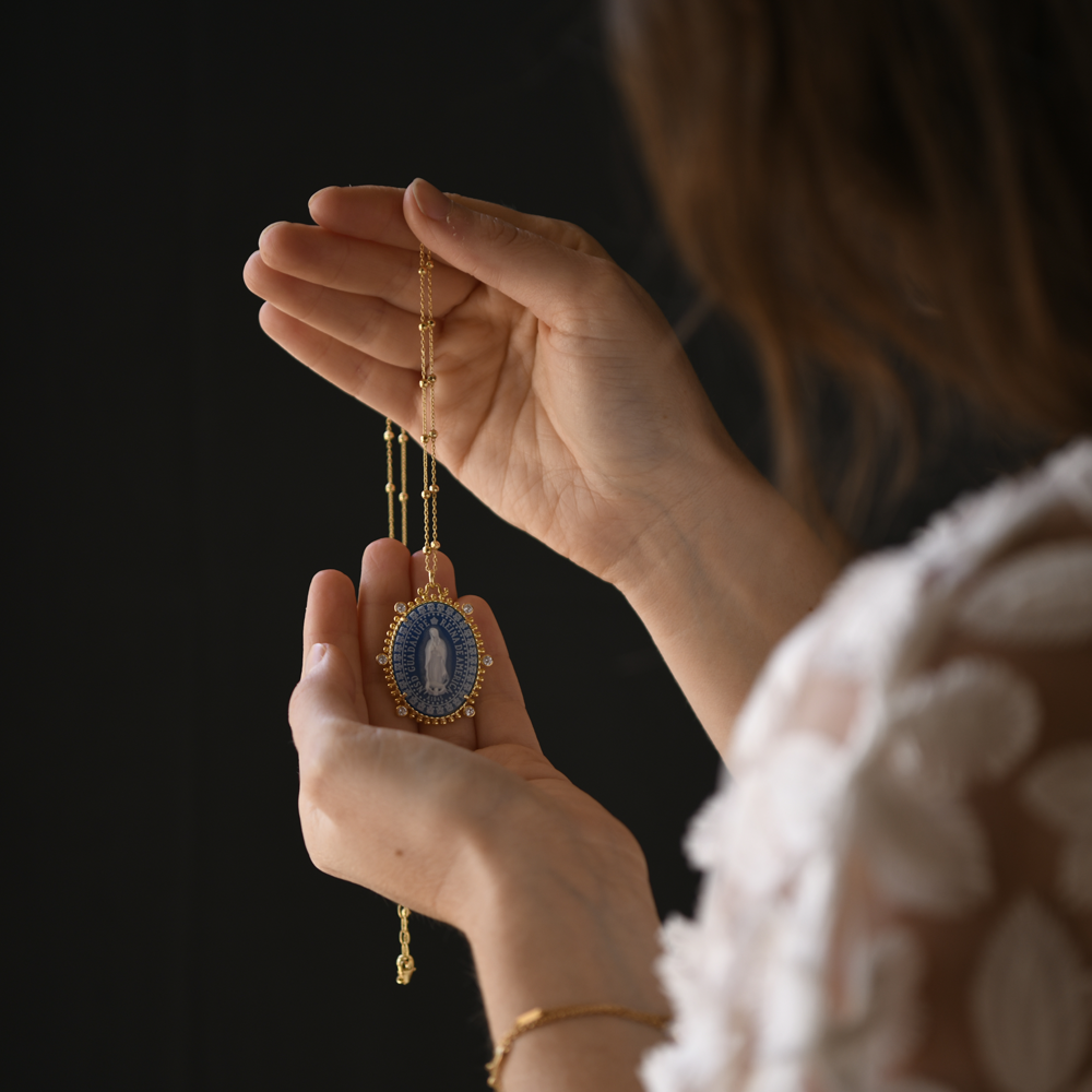 Reina Our Lady of Guadalupe Medallion - Limited Edition Red Necklaces