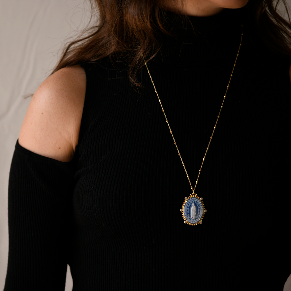 14k Excelsus Our Lady of Guadalupe Medallion
