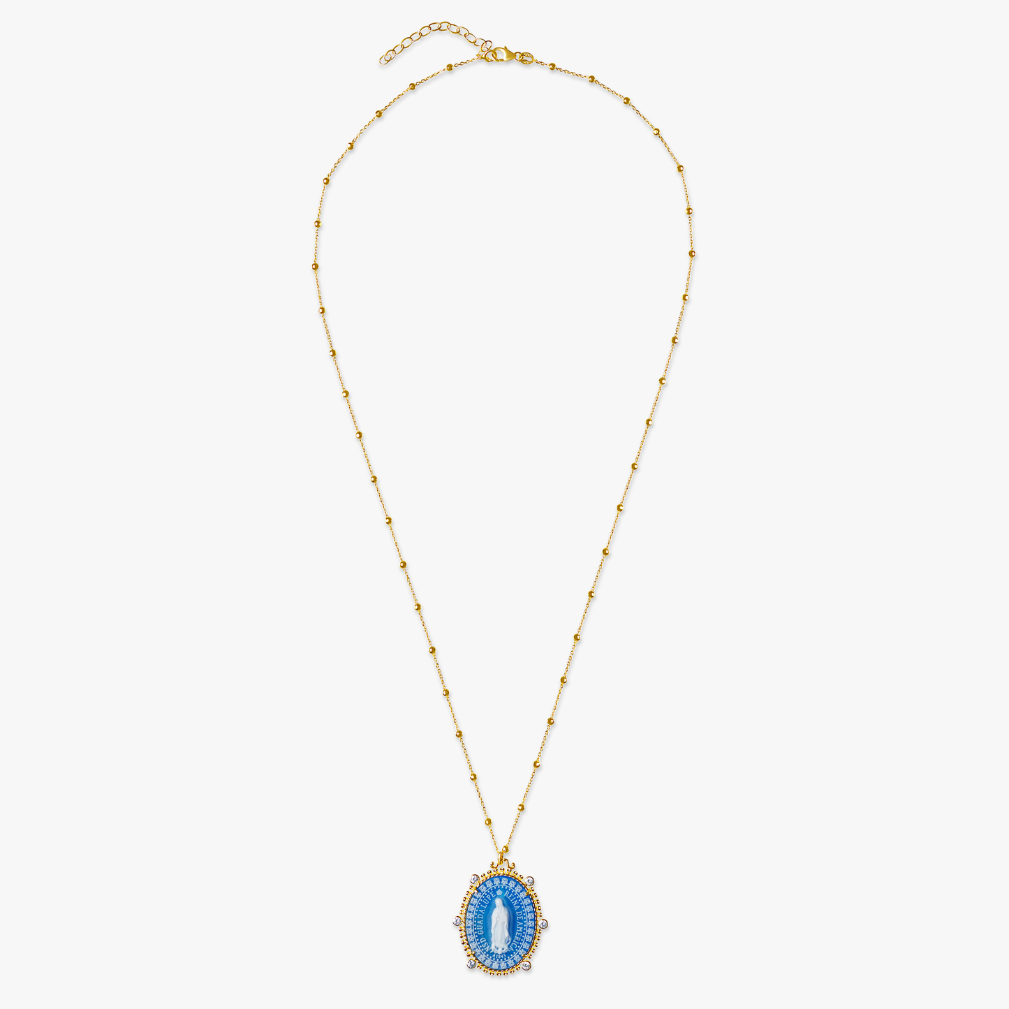 14k Excelsus Our Lady of Guadalupe Medallion Necklaces