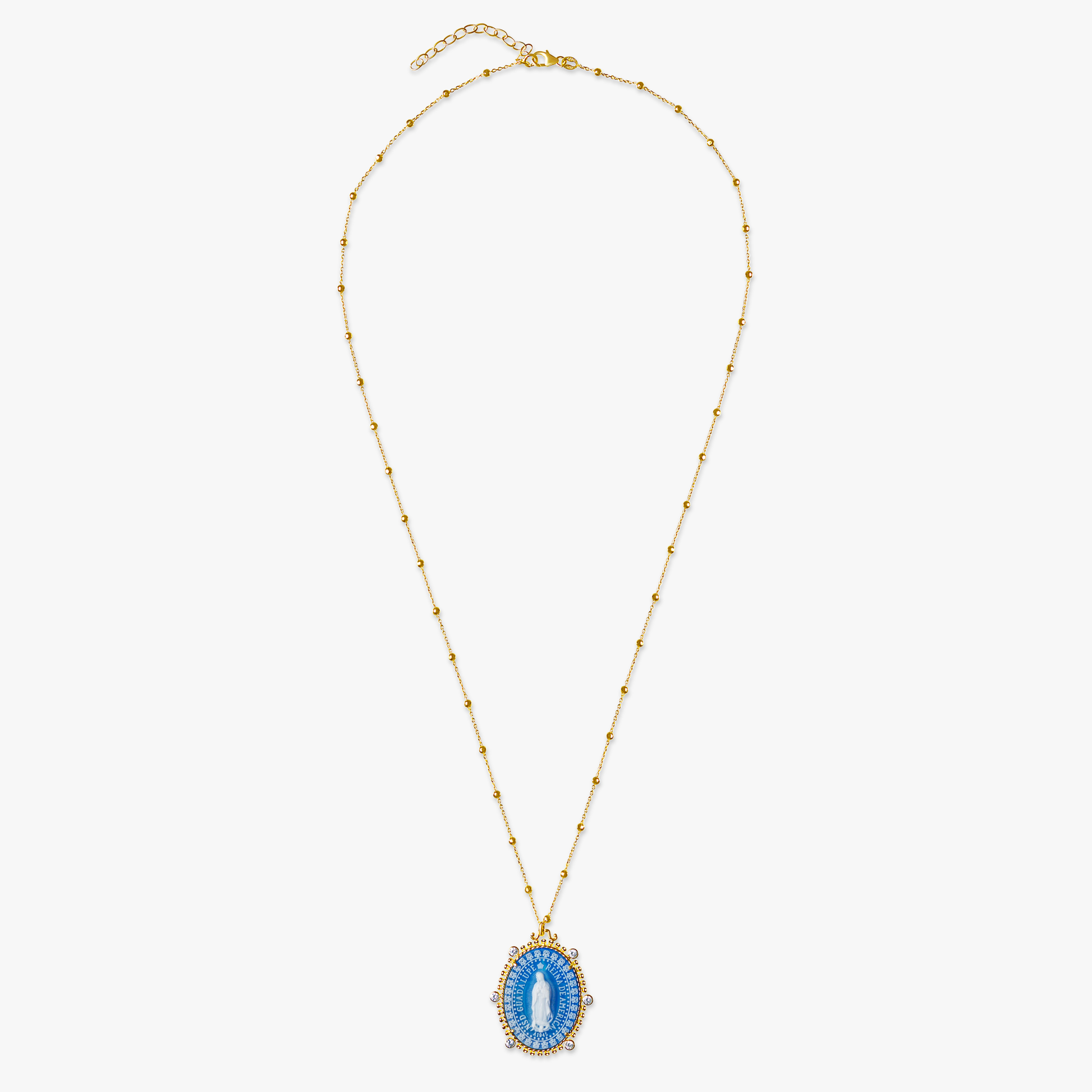 14k Excelsus Our Lady of Guadalupe Medallion Necklaces