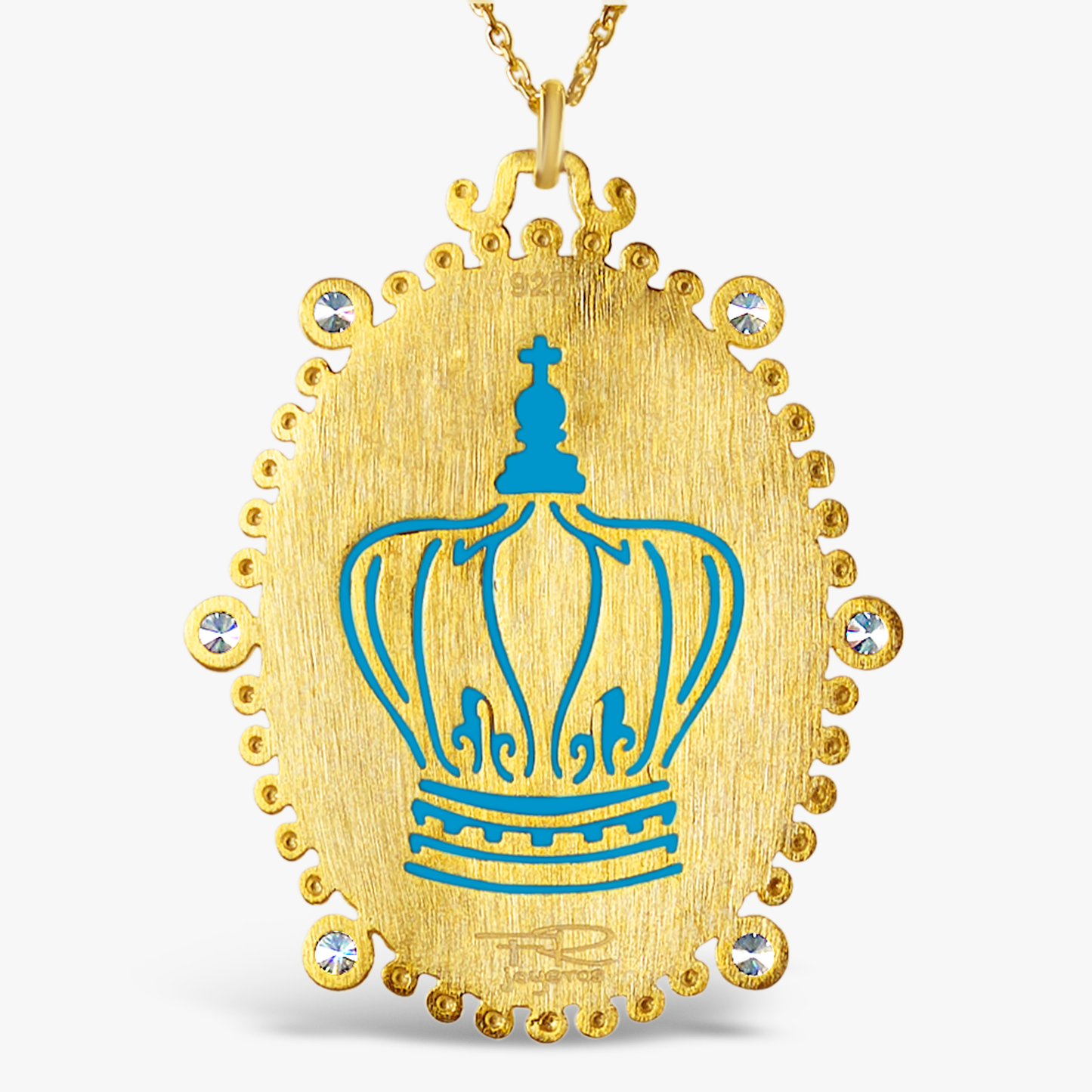 14k Excelsus Our Lady of Guadalupe Medallion Necklaces