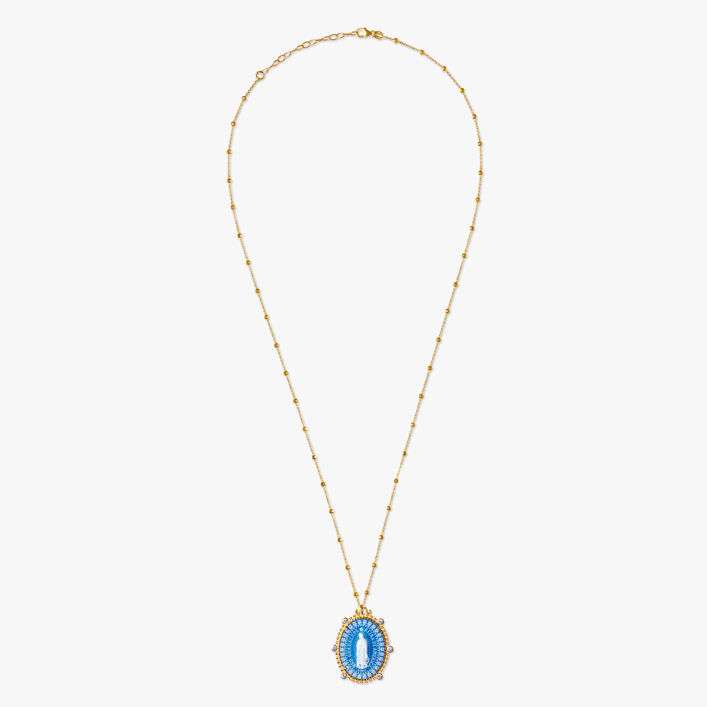 14k Excelsus Our Lady of Guadalupe Medallion Necklaces