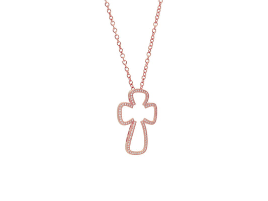 Open Cross Necklace Necklaces