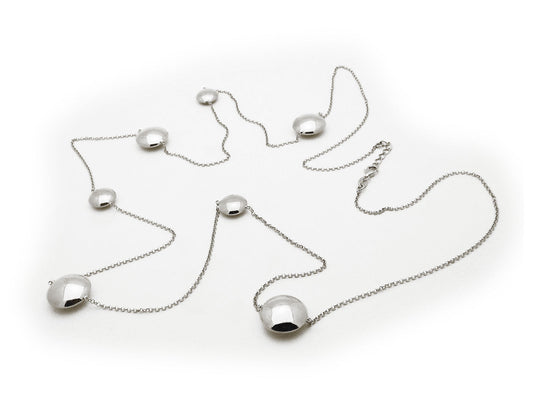 Art Disc Station Necklace, Length: 42 Inches Necklaces