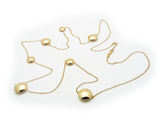 Golden Art Disc Station Necklace, Length: 42 Inches Necklaces