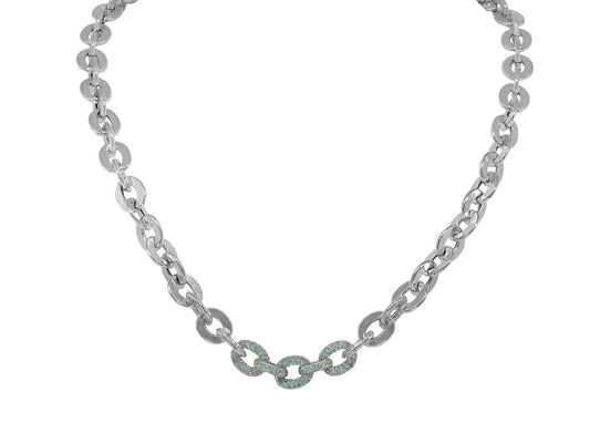 Fronay CZ Links Necklace Necklaces