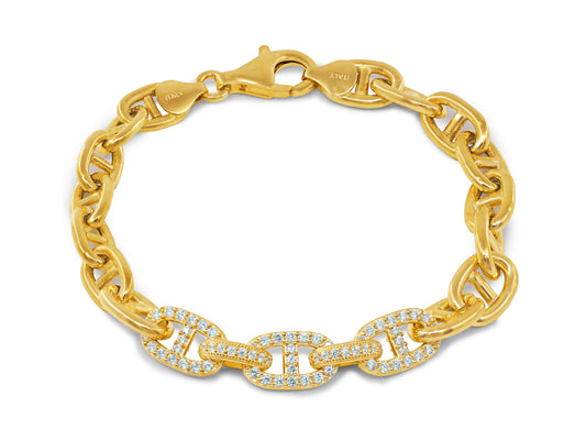 Fronay CZ Links Necklace Bracelets
