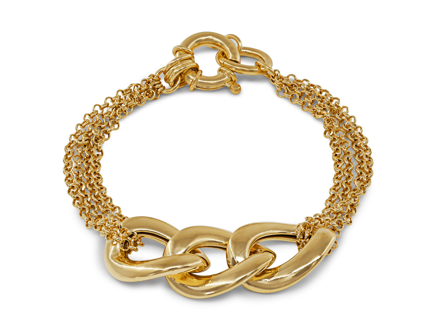 Golden Veneto Mesh Links Bracelet Bracelets