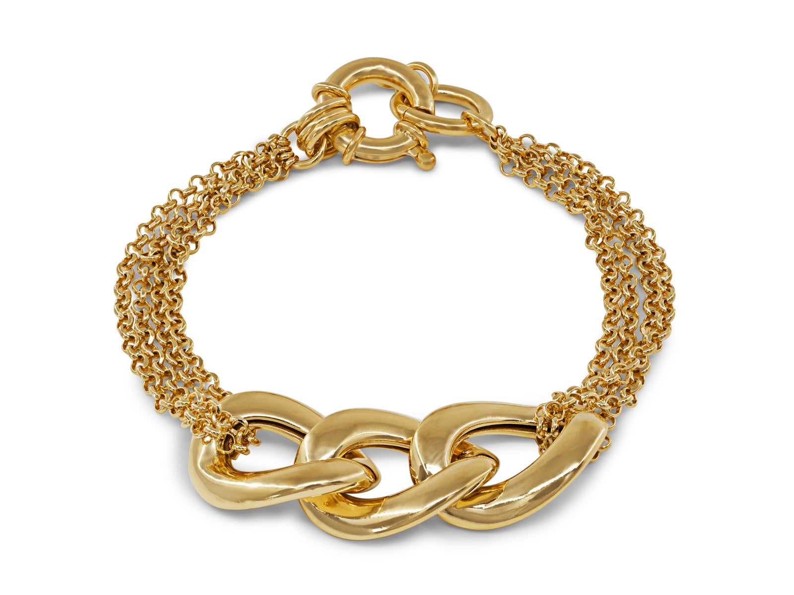 Golden Veneto Mesh Links Bracelet Bracelets