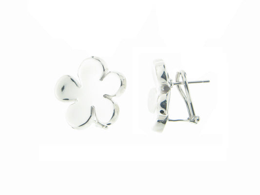 Electroformed Flower Clip Earrings Earrings