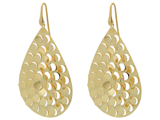 Fluttering Gold Hook Earrings Earrings