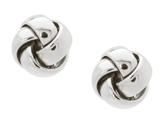 Sterling Silver Love Knot Post Earrings Earrings