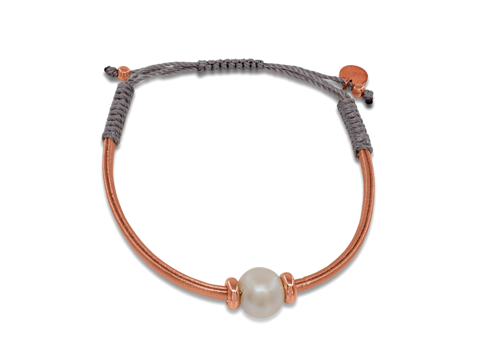 Pearl & Rose Leather Bracelet Bracelets