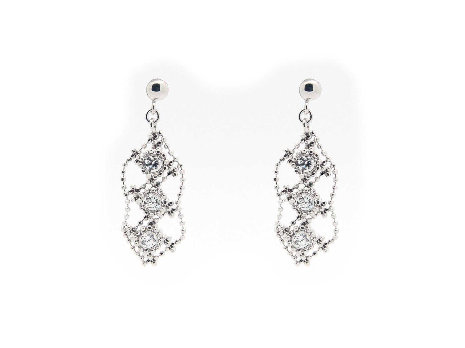Silk CZ Line Earrings Earrings