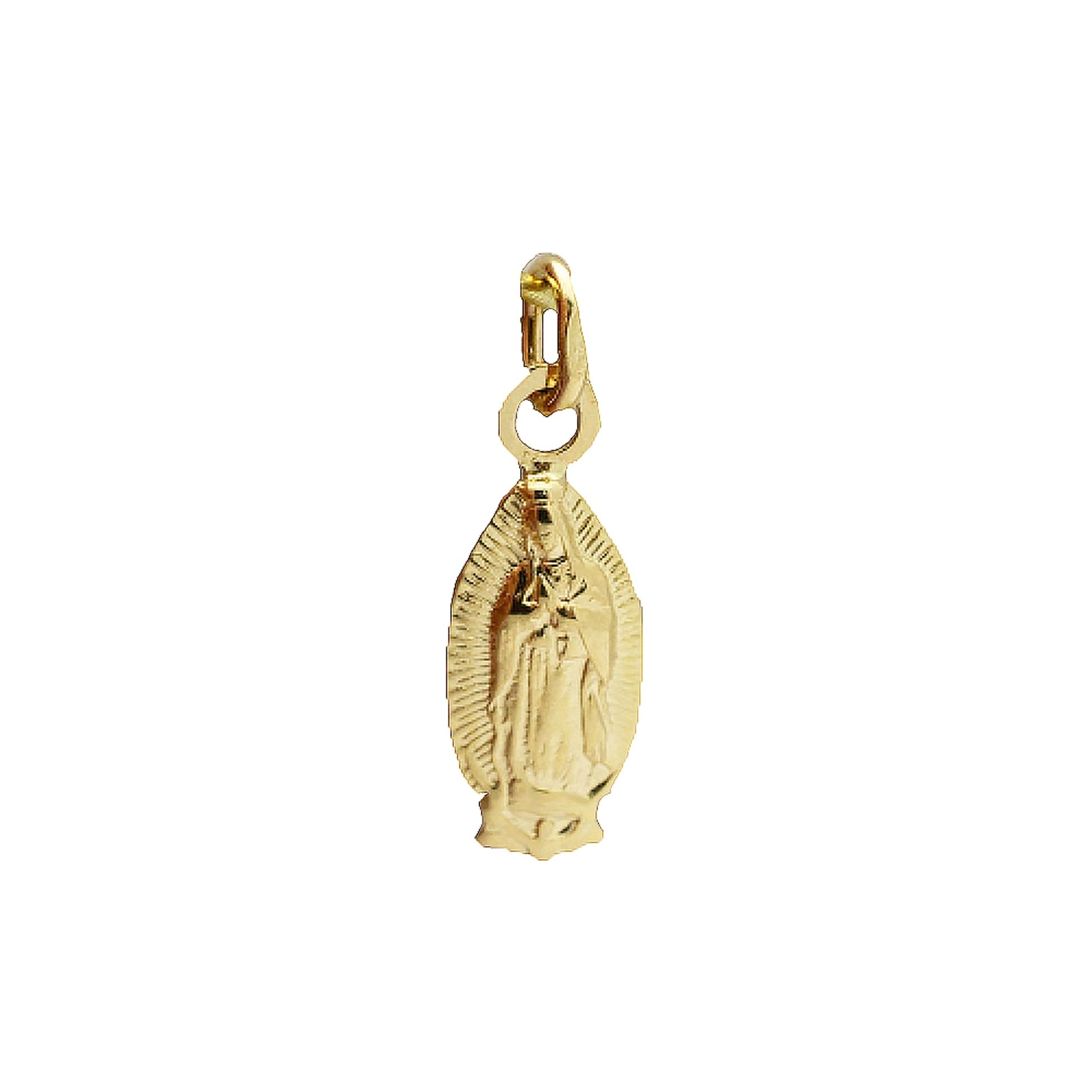 18k Gold Mini Virgen de Guadalupe Pendant Pendants