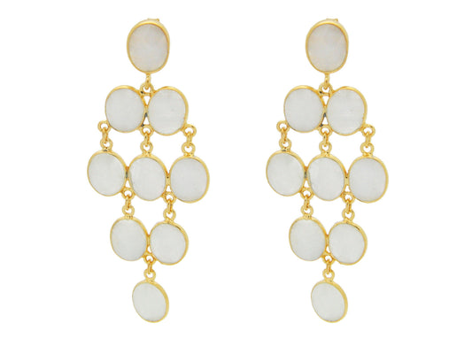 Moonstone Chandelier Earrings Earrings