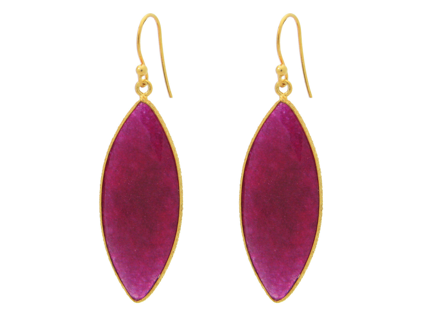 Marquise Rubelite Hook Earrings Earrings