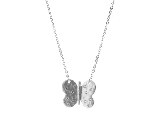 Hammered Butterfly Necklace Necklaces