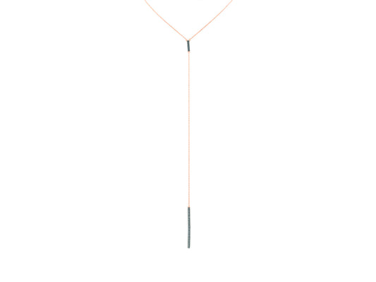 Long CZ Lariat Necklace Necklaces