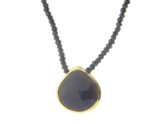 Black Spinel Onyx Necklace Necklaces