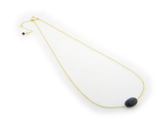 Black Onyx Silhouette Necklace Necklaces