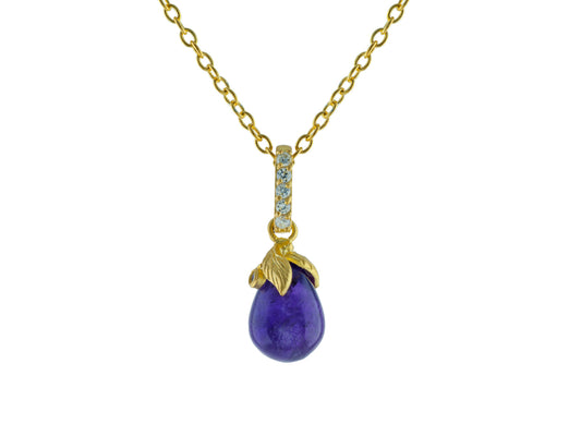 Golden Amethyst Bulb Necklace Necklaces