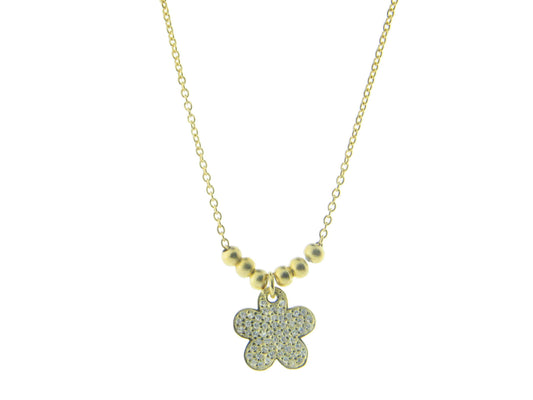 Sparkling Daisy Flower Necklace Necklaces