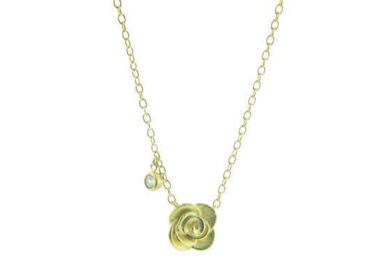 Dangling Golden Flower Necklace Necklaces