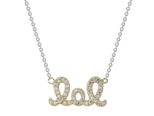 Sparkling LOL Necklace (Gold Plated) Necklaces