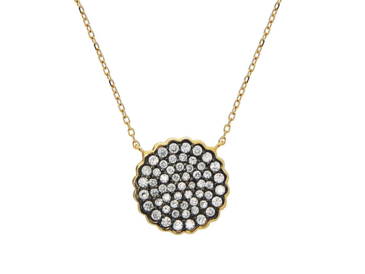 Black & Gold Starburst Necklace Necklaces